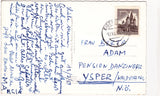 AK Leopoldsteinersee bei Eisenerz mit Pfaffenstein, Erzberg und Reichenstein. (1958)