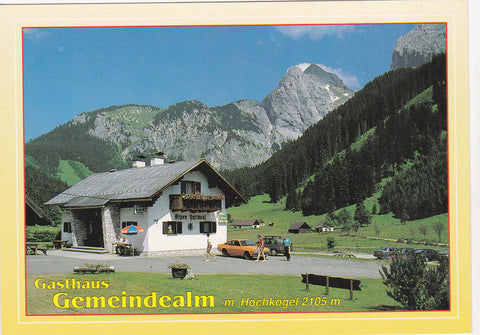 AK Eisenerz, Ramsau 4a. Gasthaus, Gemeindealm. Pächter Fam. Albinger.