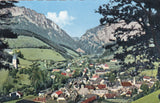 AK Eisenerz mit Kaiserschild und Seemauer. (1956)