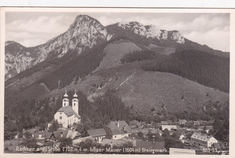 AK Radmer a.d. Stube m. böser Mauer.