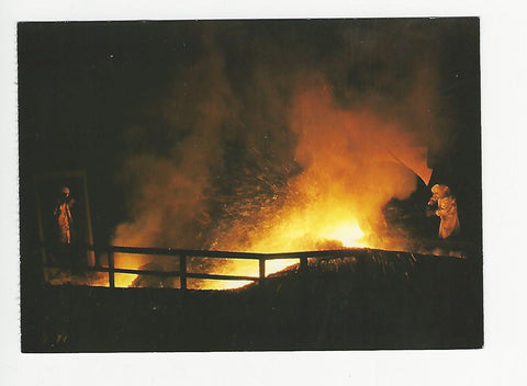 AK Landesausstellung 1984 in Eisenerz. Erz und Eisen in der Grünen Mark. Hochofenabstich.