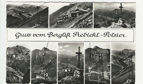 AK Gruss vom Berglift Prebichl-Polster. (1955)