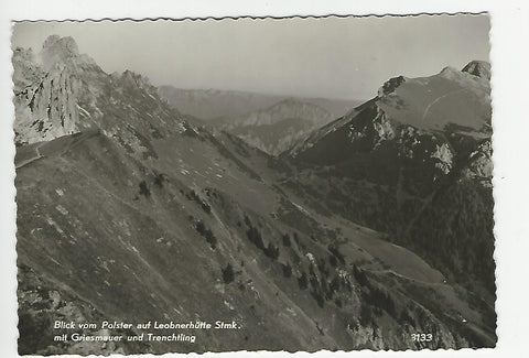 AK Blick vom Polster auf Leobnerhütte mit Griesmauer und Trenchtling.