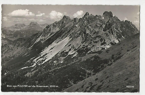 AK Blick vom Polster auf die Griesmauer.