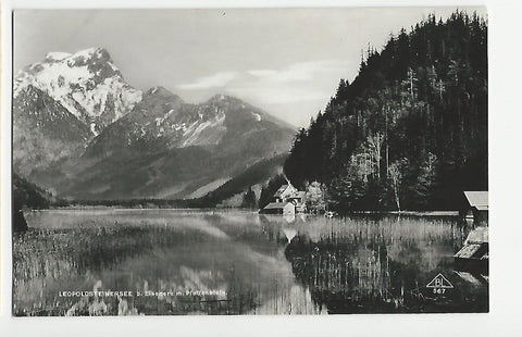 AK Leopoldsteinersee bei Eisenerz mit Pfaffenstein.