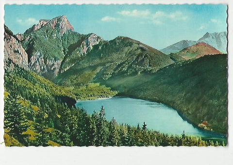 AK Leopoldsteinersee bei Eisenerz mit Pfaffenstein.