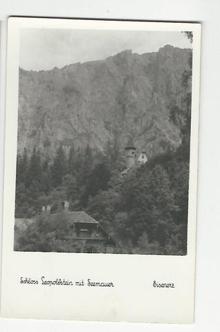AK Schloss Leopoldstein mit Seemauer. Eisenerz.