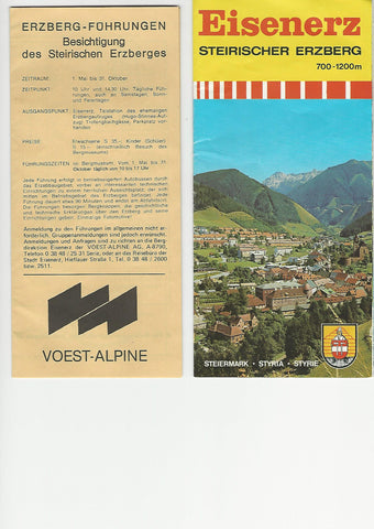 Prospekt Eisenerz Steirischer Erzberg.
