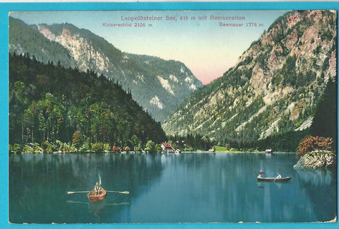 AK Leopoldsteiner See mit Restauration. (1912)