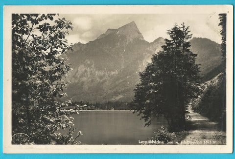 AK Leopoldsteiner See mit Pfaffenstein. (1931)