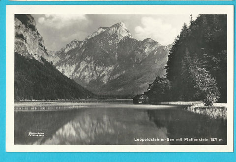 AK Leopoldsteiner-See mit Pfaffenstein. (1936)