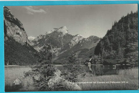 AK Leopoldsteinersee bei Eisenerz mit Pfaffenstein.