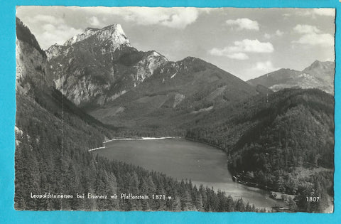 AK Leopoldsteinersee bei Eisenerz mit Pfaffenstein.