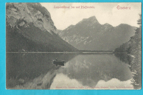 AK Leopoldsteiner See und Pfaffenstein. Eisenerz. (1903)