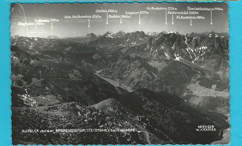 AK Ausblick von der Reichensteinhütte bei Eisenerz.