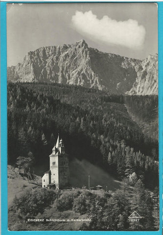 AK Eisenerz. Schichtturm mit Kaiserschild. (1933)