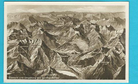 AK Eisenerz und Umgebung aus der Vogelschau. (1928)