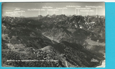 AK Ausblick von der Reichensteinhütte bei Eisenerz.
