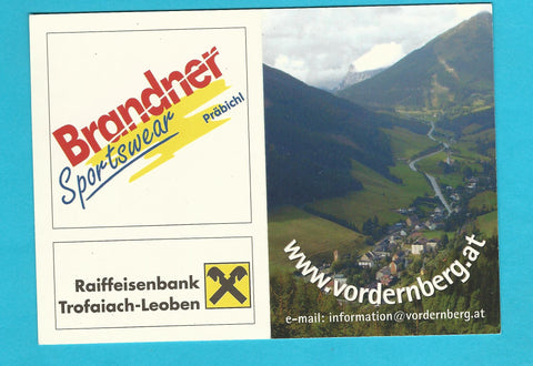 Werbe-Karte Vordernberg.