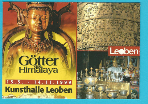 AK Leoben. Götter Himalaya Ausstellung 1999.