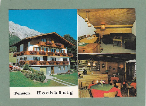 AK Ramsau/Dachstein. Pension Hochkönig. Perner Franz und Hanni.