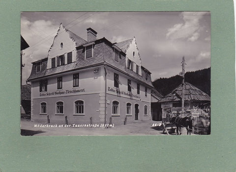 AK Möderbrugg an der Tauernstraße. Tobias Scheckl' Gasthaus-Fleischhauerei.