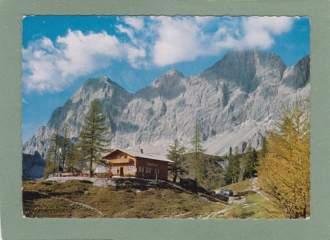 AK Türlwandhütte mit Dachstein-Südwänden.