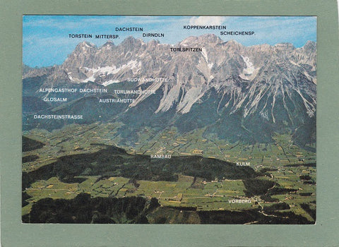 AK Ramsau-Kulm-Vorberg. Südseite des Dachsteinmassivs.