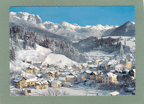AK Bad Aussee mit Backenstein und Totem Gebirge.