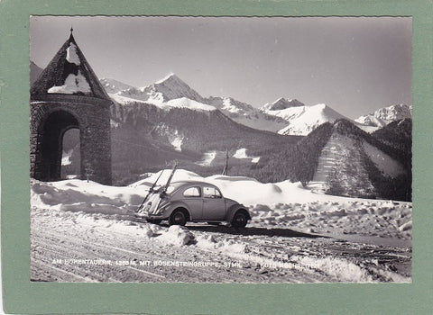 AK Am Hohentauern mit Bösensteingruppe, mit VW-Käfer.