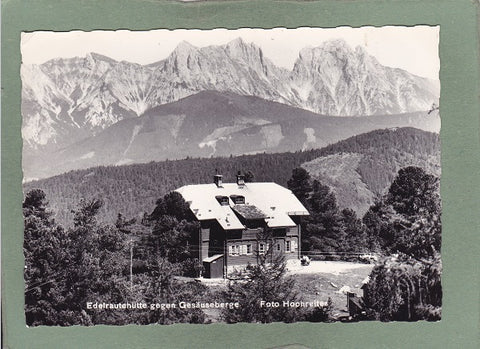 AK Edelrautehütte gegen Gesäuseberge.