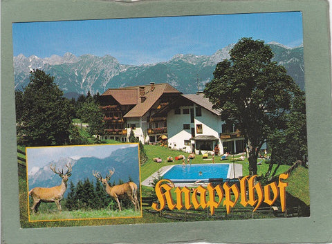 AK Haus/Ennstal. Gasthof Pension Knapplhof. Familie Höflehner.