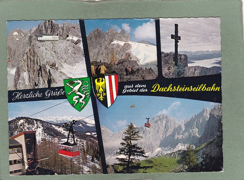AK Herzliche Grüße aus dem Gebiet der Dachsteinseilbahn.