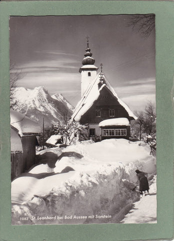 AK St. Leonhard bei Bad Aussee mit Sarstein.