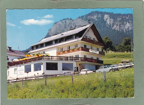 AK Tauplitz. Gasthof Pension Cafe Sonnenuhr. A. Derler u. F. Leber.