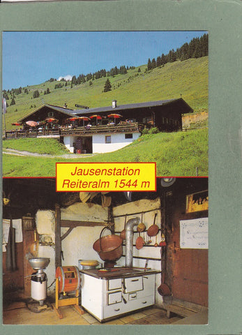 AK Jausenstation Reiteralm. Bes. Johann u. Kathi Adelsberger.