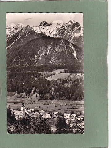 AK Markt Haus m. Dachsteingruppe.