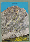 AK Dachstein Südwandhütte mit Kletterrouten.