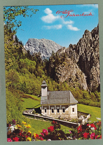 AK Johnsbach mit Bergsteigerfriedhof.