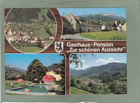 AK St. Gallen. Josef Rappel. Gasthof Pension Zur schönen Aussicht.
