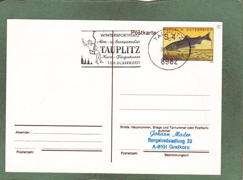 Postkarte mit Tauplitzstempel.