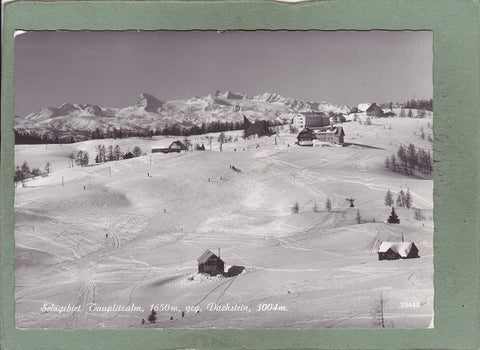 AK Schigebiet Tauplitzalm geg. Dachstein. (1963)