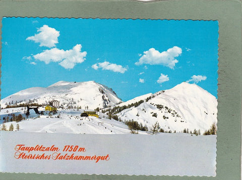 AK Tauplitzalm. Lawinenstein mit Lift auf das Kriemandl. Schneiderkogel mit Lift.