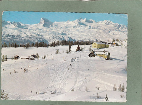 AK Schiparadies Tauplitzalm mit Dachstein.