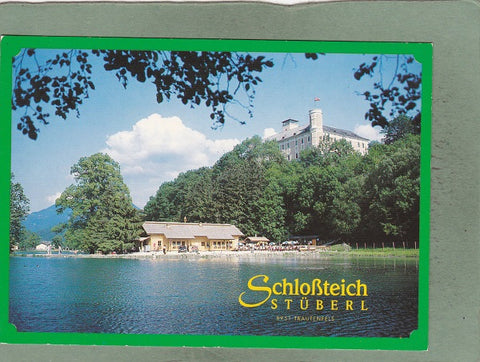 AK Trautenfels, Schloßteich Stüberl. Fischrestaurant K. u. V. Rieger Ges. m. b. H. Neuhaus P
