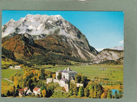 AK Jugendherberge Schloss Trautenfels mit Grimming.