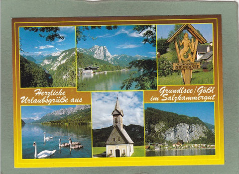 AK Herzliche Urlaubsgrüße aus Grundlsee/Gößl im Salzkammergut.