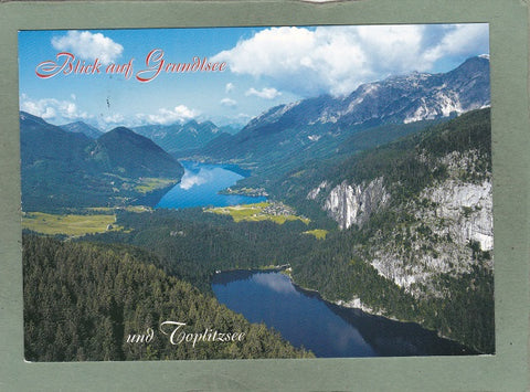 AK Blick auf Grundlsee und Toplitzsee.