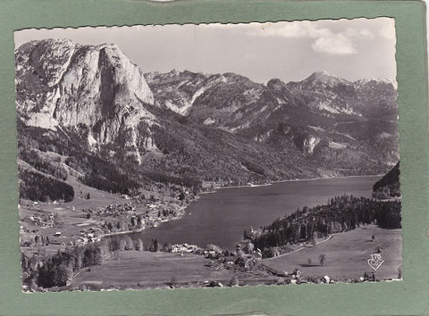 AK Grundlsee mit Backenstein und Totem Gebirge.