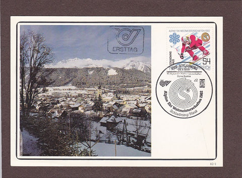 AK Ersttag. Alpine Skiweltmeisterschaften in Schladming – Haus 1982.